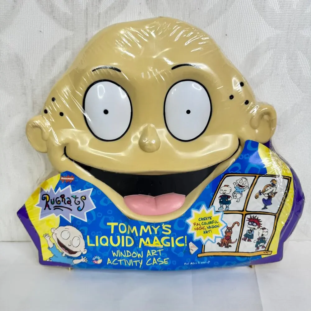 NICKELODEON Rugrats Tommy's Liquid Magic Window‎ Art Activity Case Sealed 1997